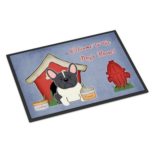 Carolines Treasures Carolines Treasures BB2766JMAT Dog House Collection French Bulldog Black White Indoor or Outdoor Mat; 24 x 0.25 x 36 in. BB2766JMAT